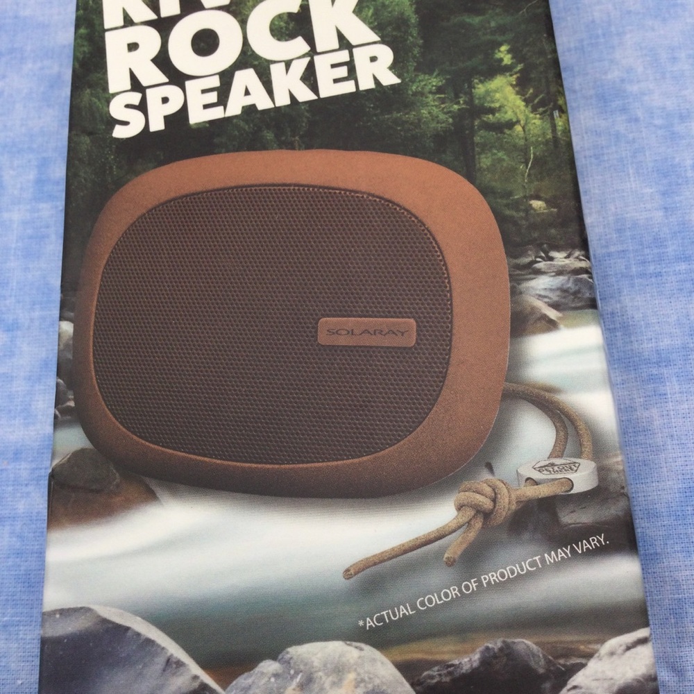 Vintage  Solaray River Rock Bluetooth speaker. New 2pk - Picture 8 of 10
